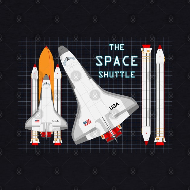 The Space Shuttle and the Blueprint by SPAZE